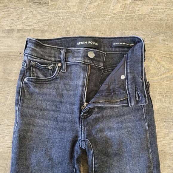 DENIM FORUM | Aritzia The Nico Mid Rise Skinny Crop Denim Jeans | Sz. 24 - Picture 4 of 8